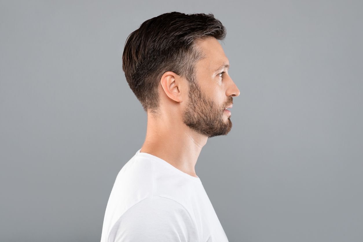 man with good jawline